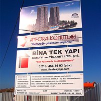 İnşaat Levha Tabelası
